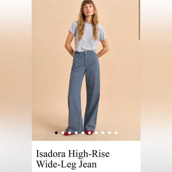 La Ligne Isadora High Rise Wide-Leg Jean - Picture 13 of 14